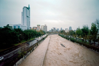 santiago lluvia