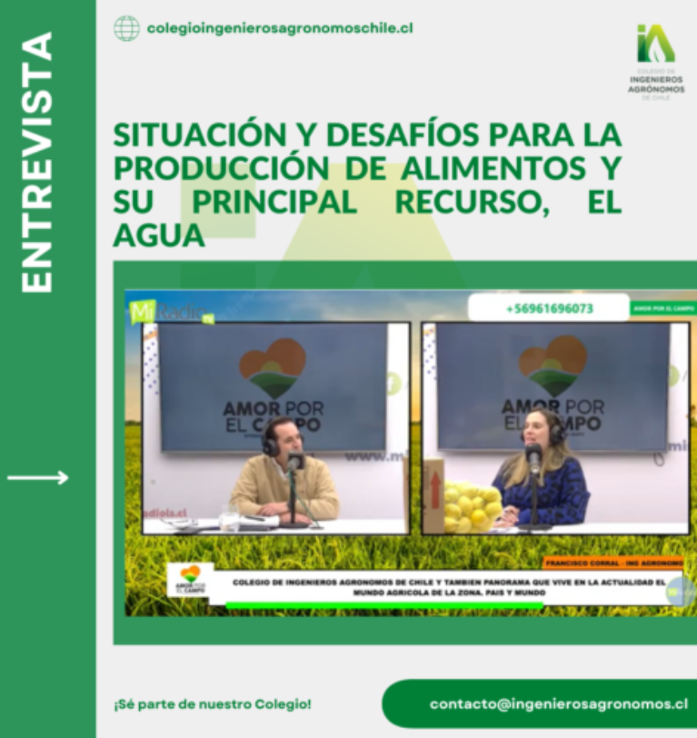 ENTREVISTA | Situación y desafíos para la producción de alimentos y su principal recurso, el agua