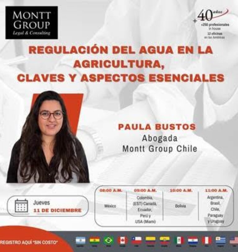 Webinar “Regulación del Agua en la Agricultura: claves y aspectos esenciales”