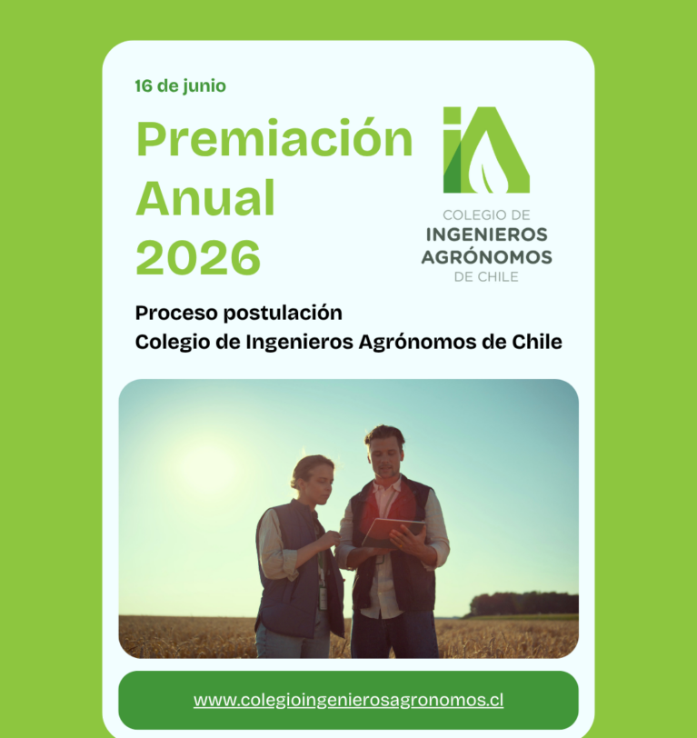 Colegio de Ingenieros Agrónomos abre convocatoria a Premiación Anual 2026